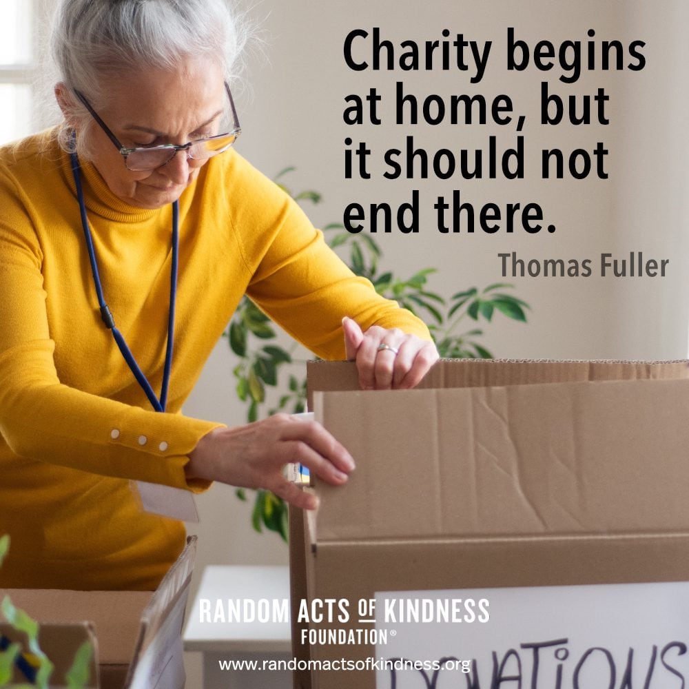 Find some way to pay it forward this weekend.