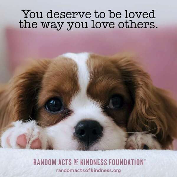 You deserve to be loved the way you love others. —Brooke