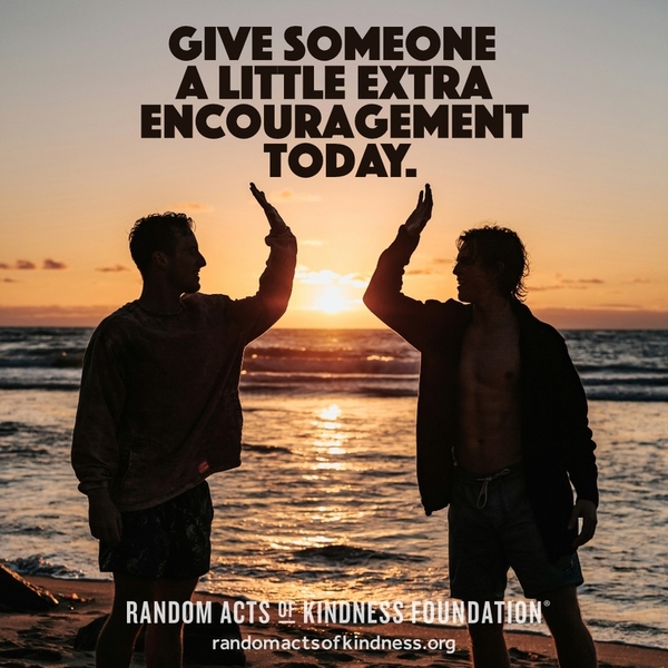 Give someone a little extra encouragement today. —Brooke