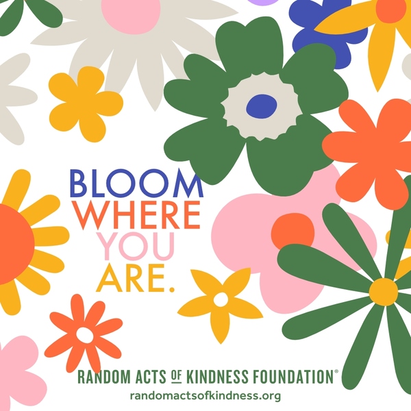 Bloom where you are. —Brooke