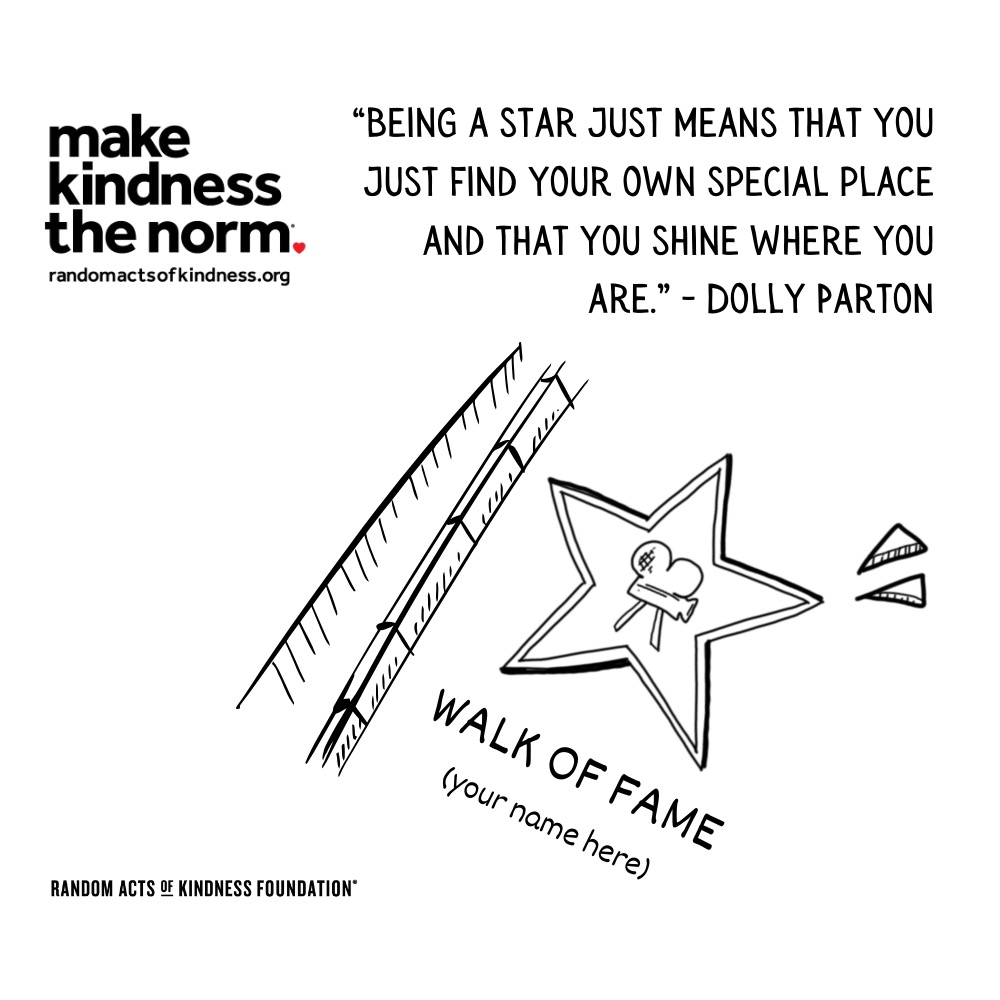 Quotation: Being a star just means that you just find your own special place and that you shine where you are. Dolly Parton
